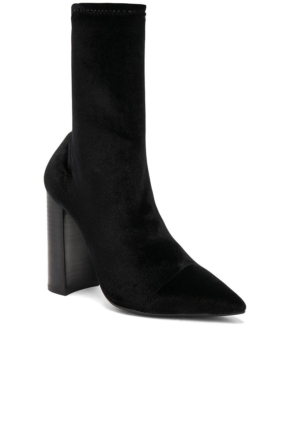 Tony Bianco Diddy Velvet Bootie in Black Velvet