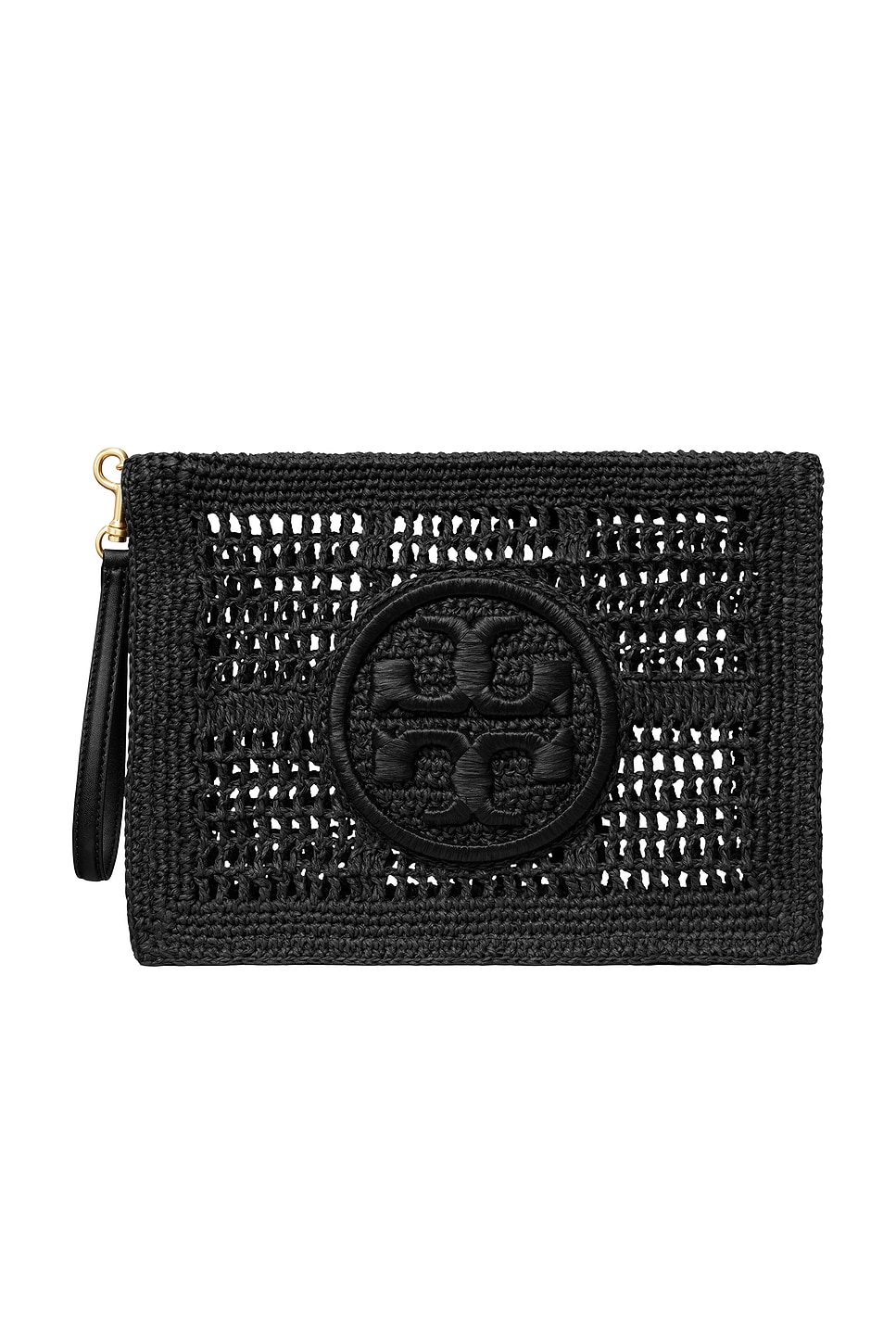 TORY BURCH Ella Crochet Pouch ブラック Tory Burch Ella Crochet Pouch in Black | REVOLVE