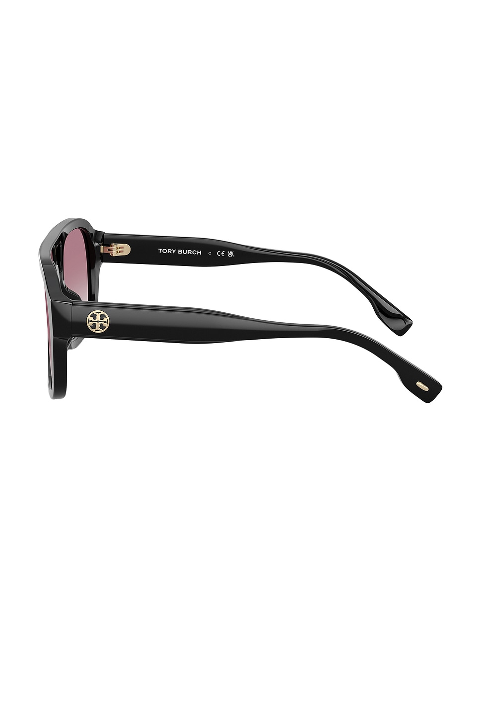 Tory Burch Stylish Black Aviator Sunglasses Tory Burch Aviator Sunglasses in Black | REVOLVE main image 4