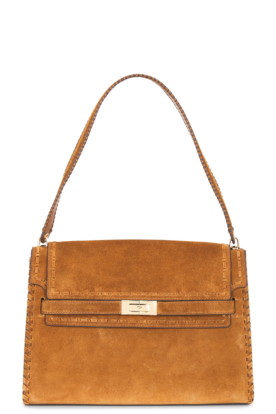 Lee Radziwill Suede Large Shoulder Bag