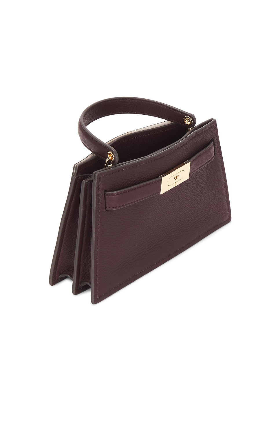 Tory Burch LEE RADZIWILL ミニトップハンドルバッグ - Dark Carmine