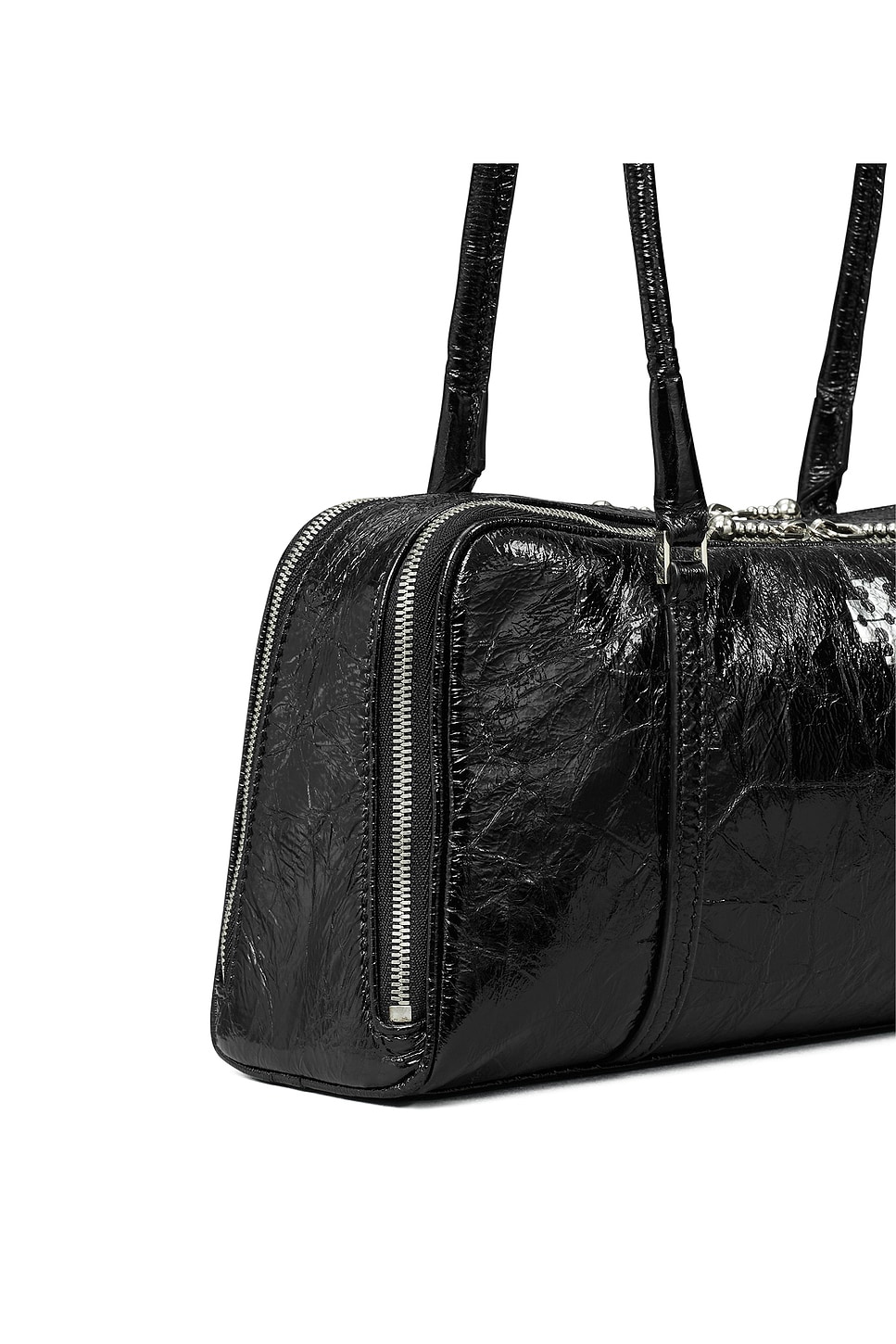 Tory Burch Small Marshmallow Satchel in Black | REVOLVE