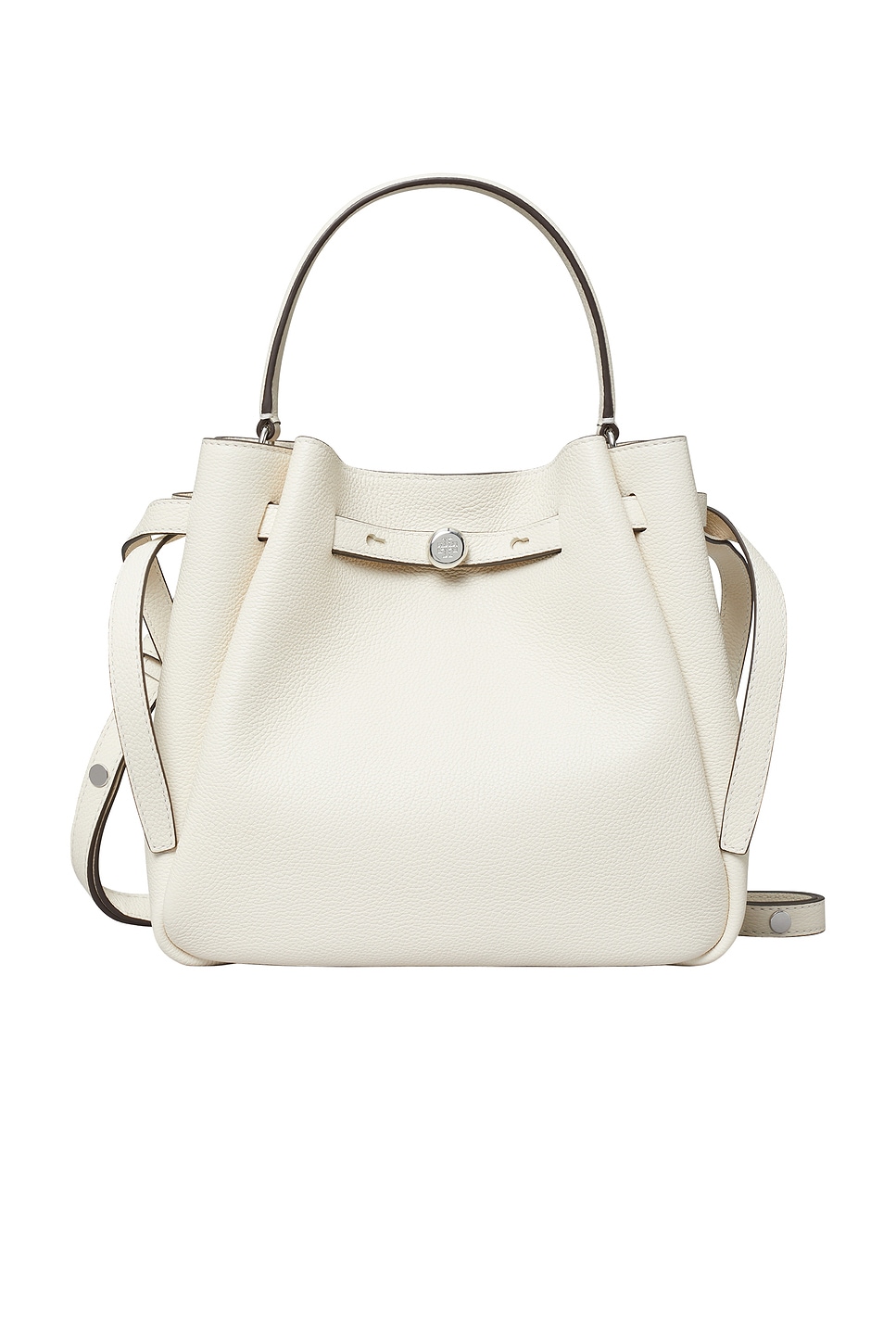 Tory Burch Romy Bucket Bag in Light Cream | REVOLVE