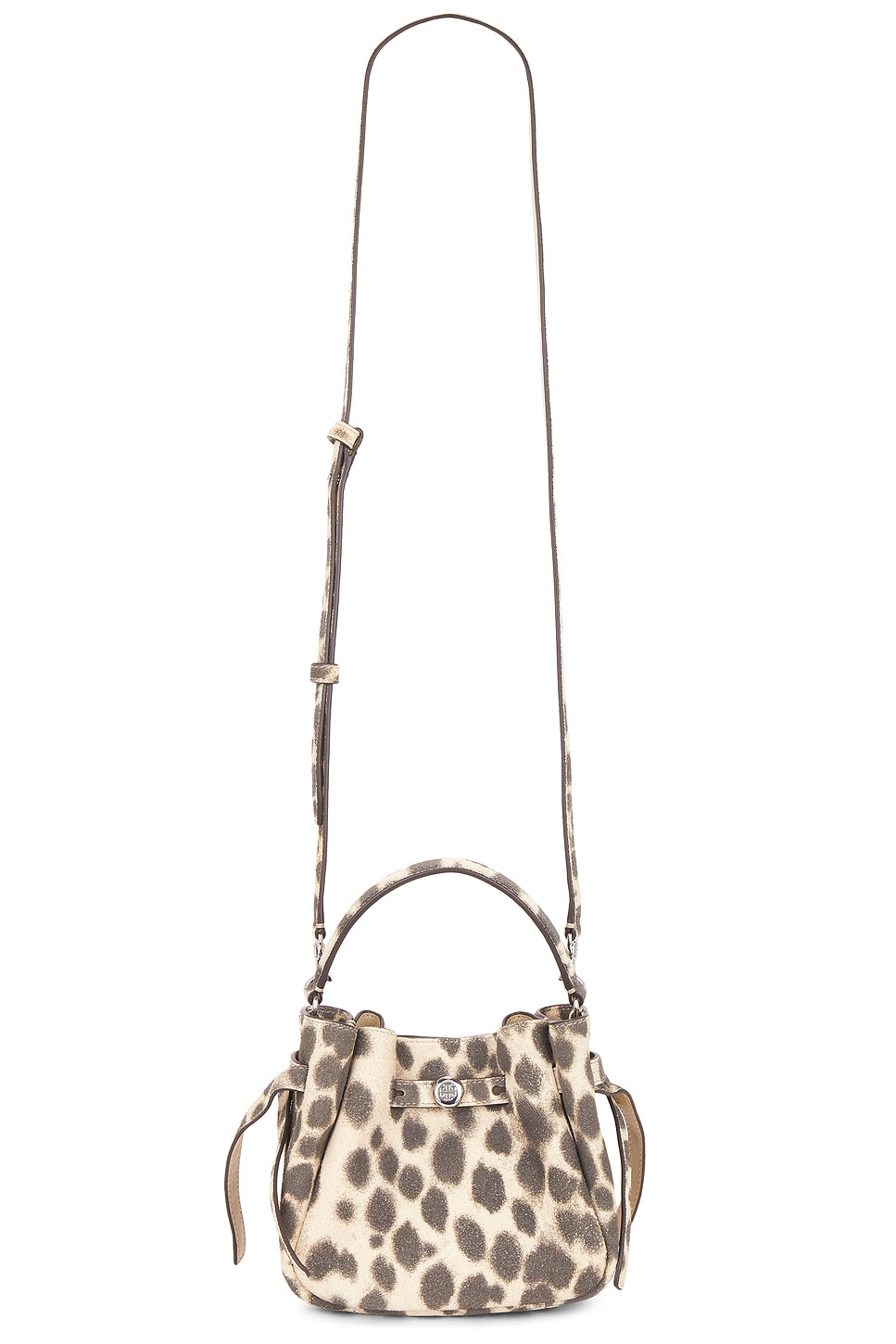 Suede Mini Bucket Bag