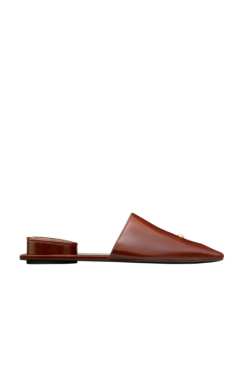 Tory Burch PIERCED ミュール - Russet Brown & Gold | REVOLVE