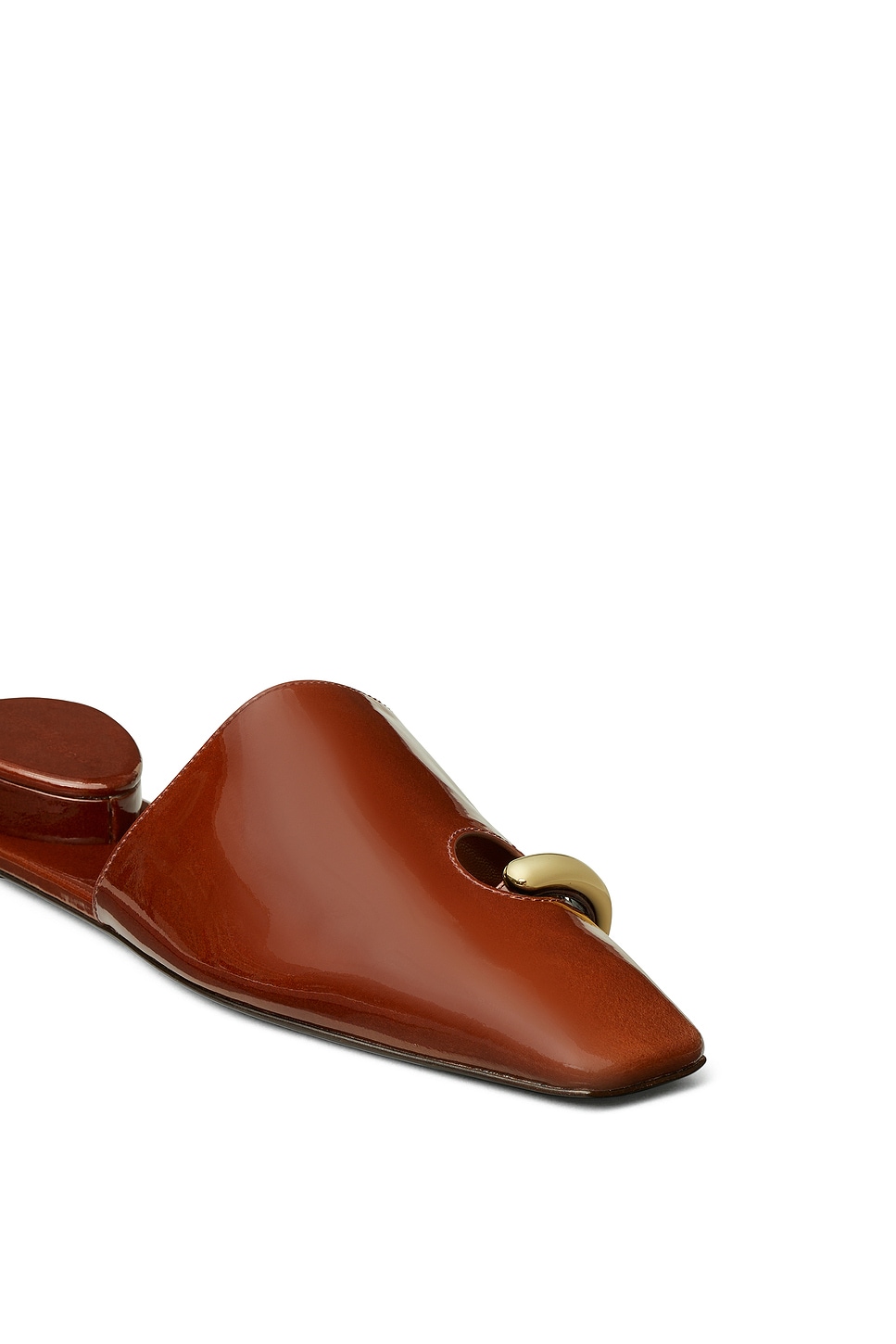 Tory Burch PIERCED ミュール - Russet Brown & Gold | REVOLVE