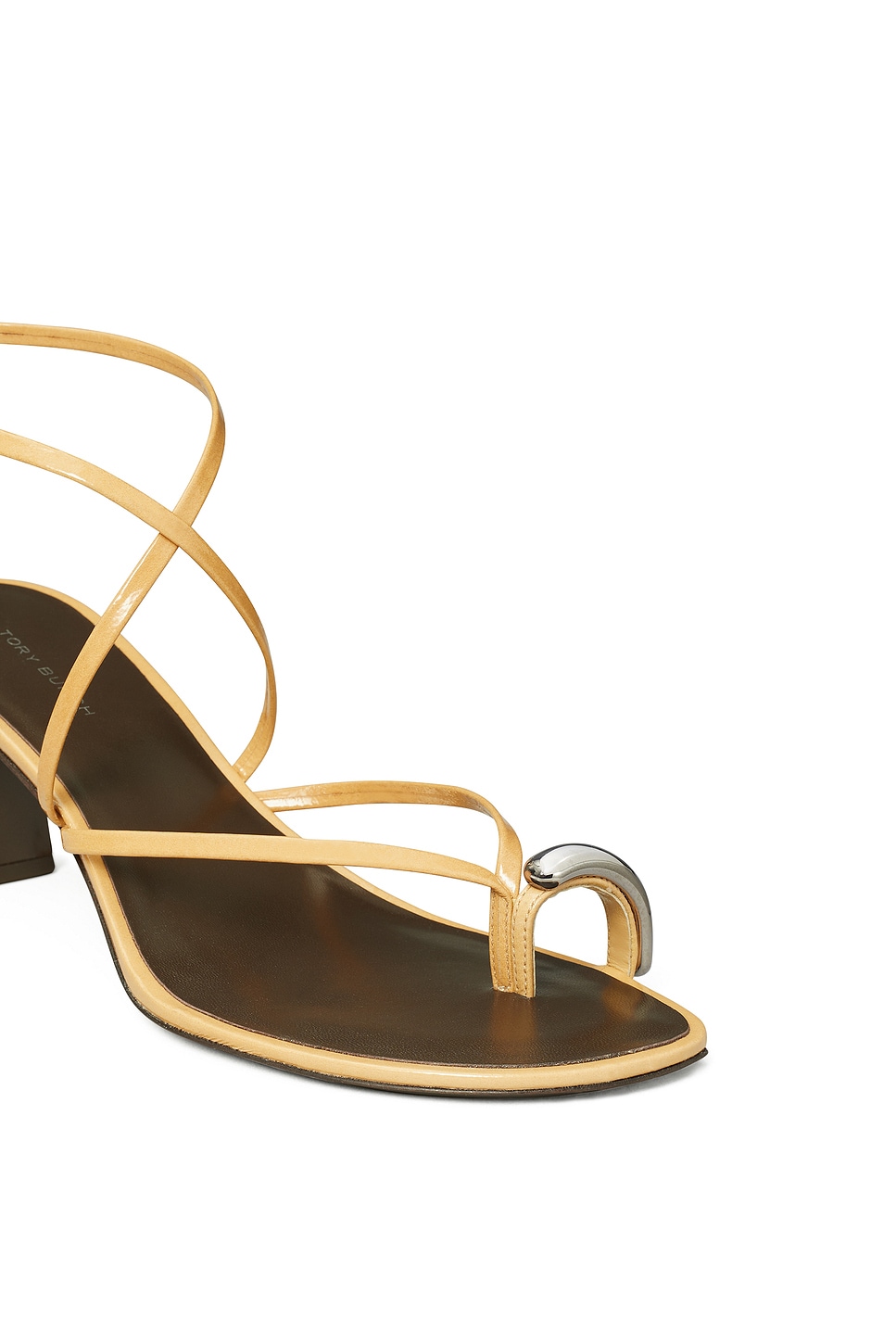 Pierced Strappy Heel Sandal