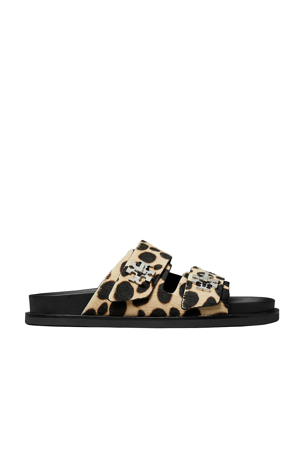 サンダル・ミュール TORY BURCH T-LOCK SPORT SLIDE SANDALS Tory Burch T Lock Sport Slide in Trench & Perfect Black