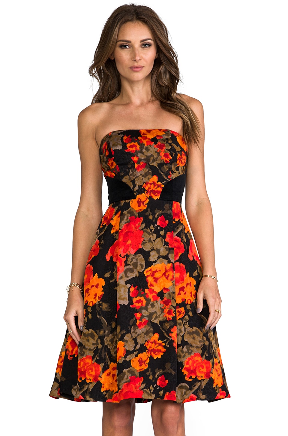 strapless frock