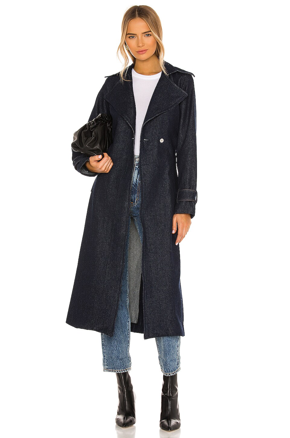 TRAVE Angelina Double Breasted Trench Coat in Venuss | REVOLVE
