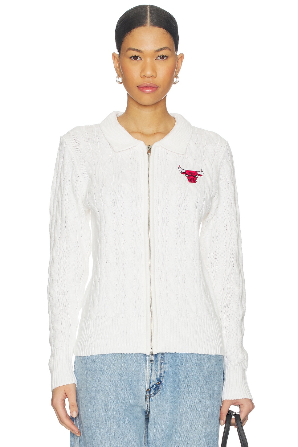 Terez x REVOLVE X Revolve Bulls Zip Knit Cardigan