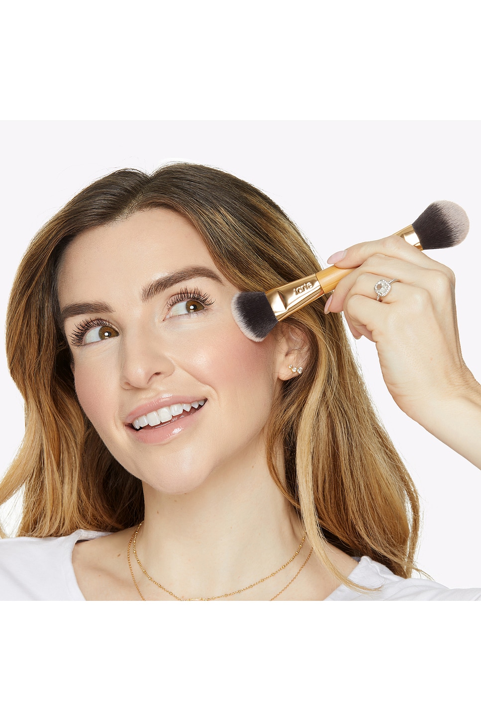 DOUBLE-ENDED CHEEK BRUSH ブラシ