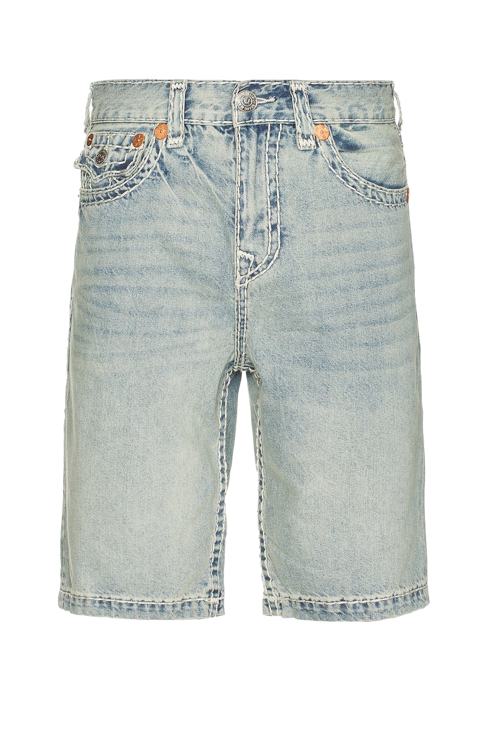 パンツ Made in USA 1990's TRUE RELIGION shorts RICKY MARLED SUPER T FRAYED SHORT - Retro Active Acid Wash