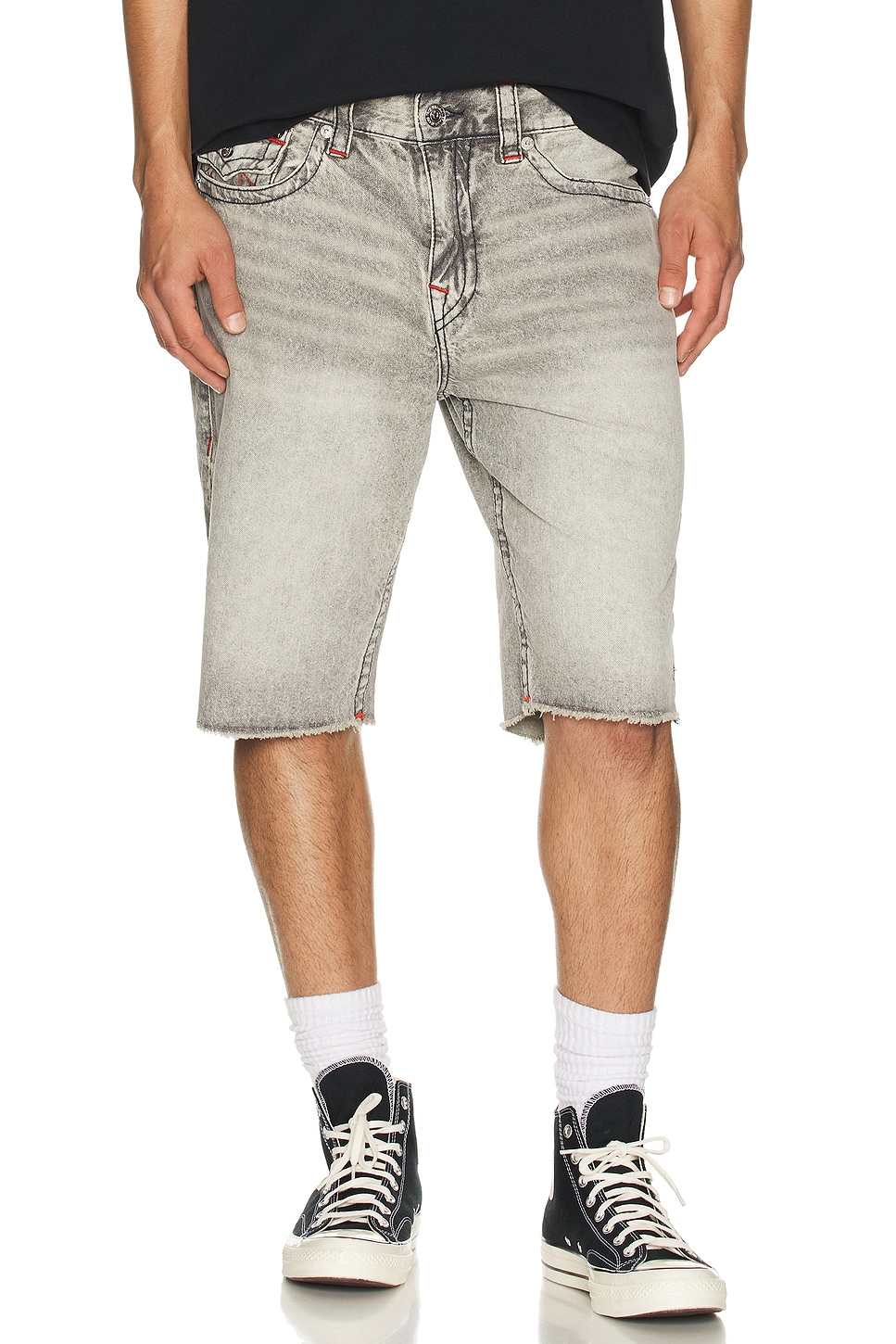 Ricky Flap Short Fray Hem Short - Thumbnail 3