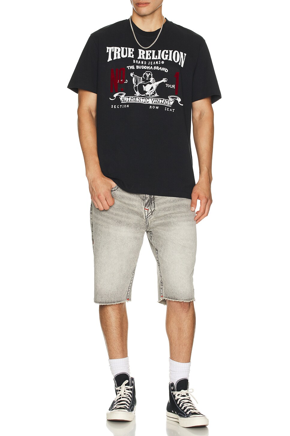Ricky Flap Short Fray Hem Short - Thumbnail 4