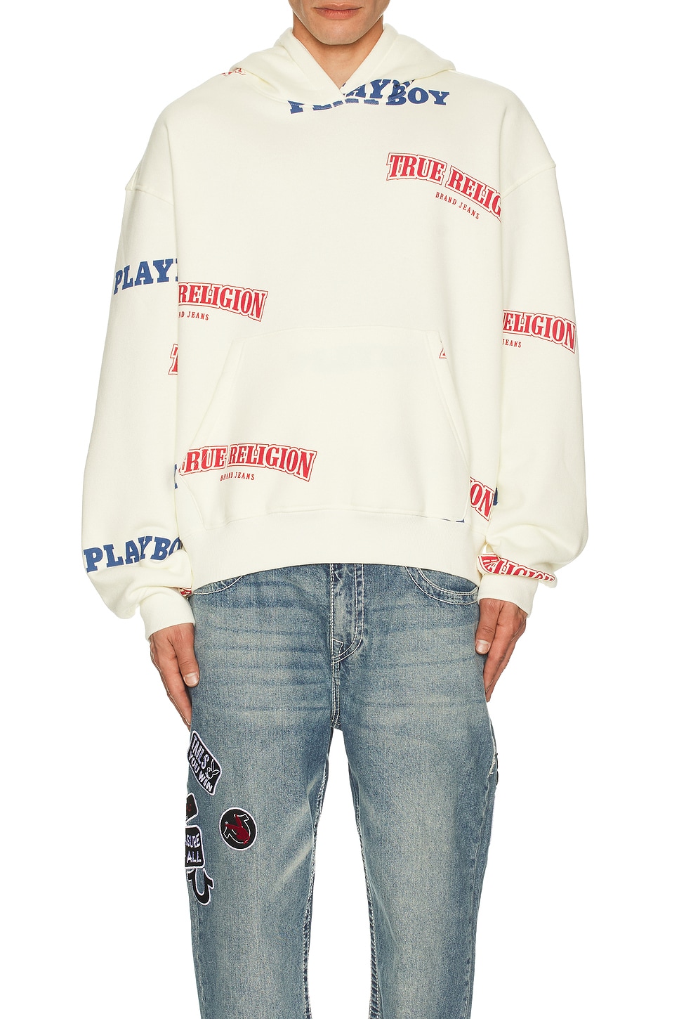 X Playboy Cinched Pullover Hoodie