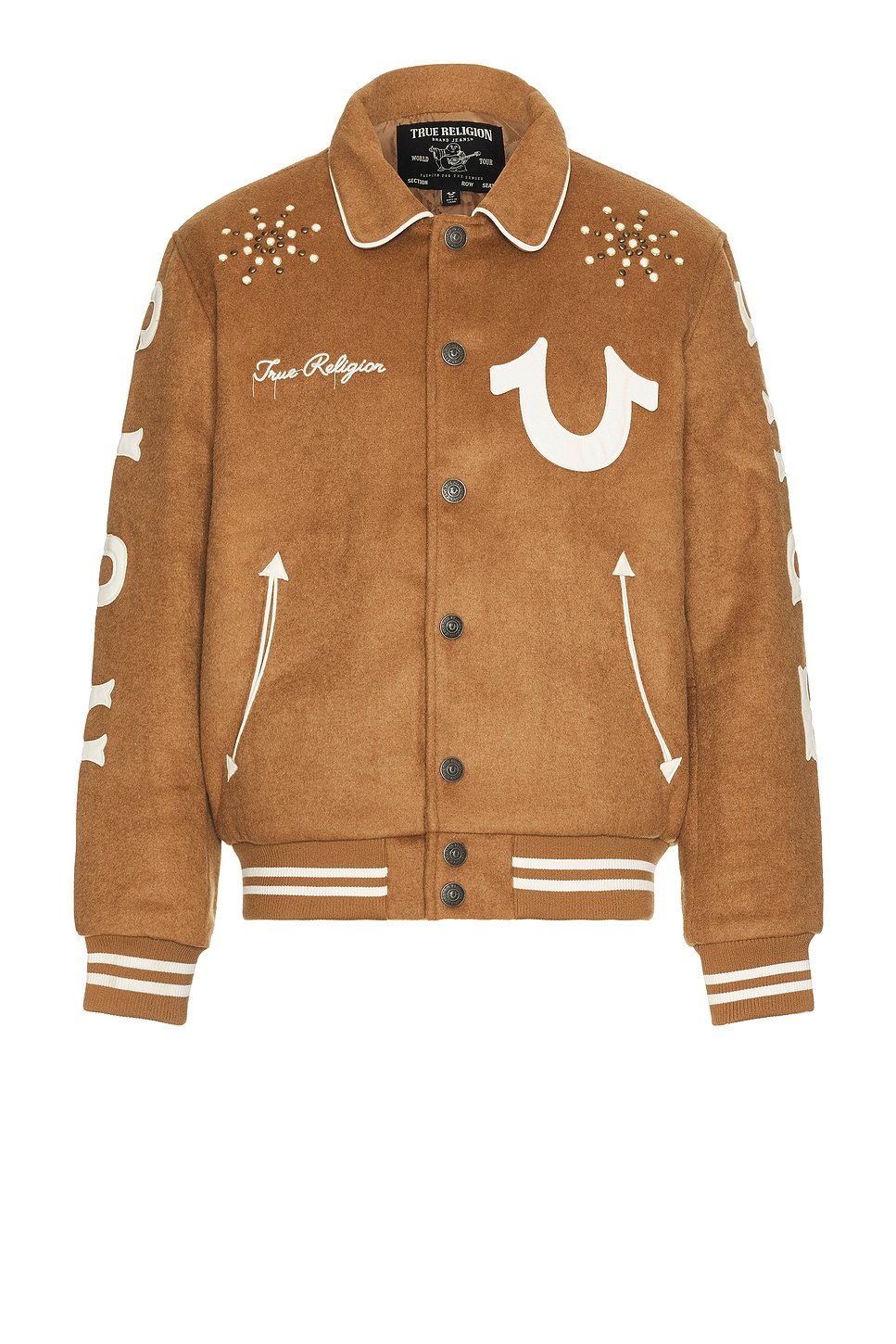 TRUE RELIGION / PU PATCH LOGO JACKET
