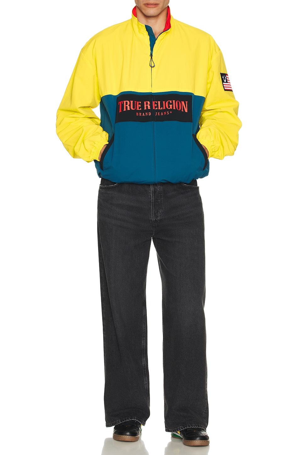 TRUE RELIGION フード付きナイロンジャケット TRUE RELIGION フード付きナイロンジャケット