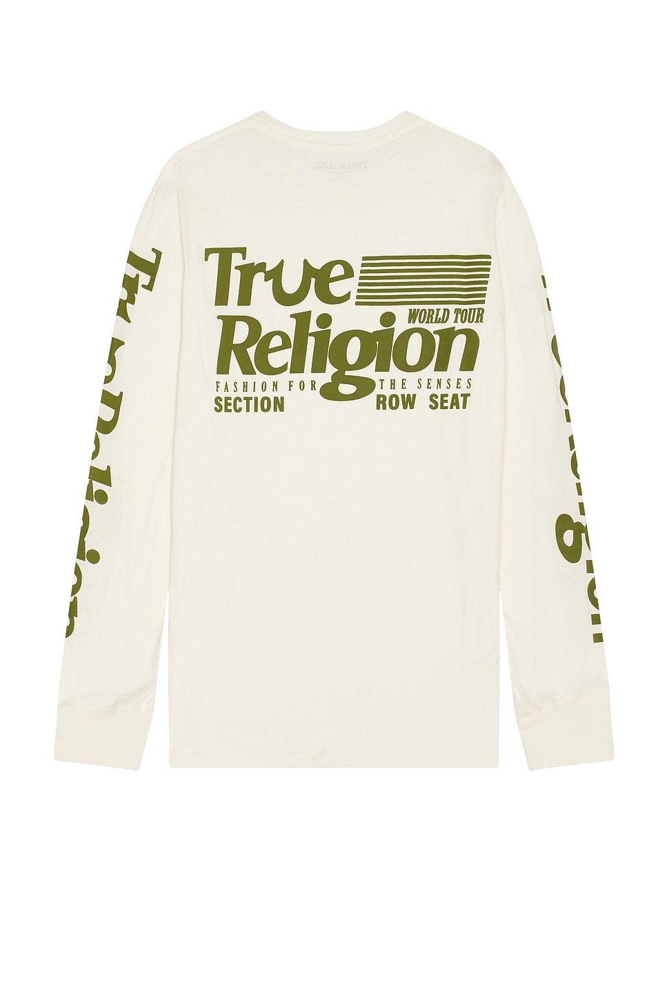 【TRUE RELIGION】★Tシャツ★ TRUE FLAG TEE True Religion True Flag Long Sleeve Tee in Winter White