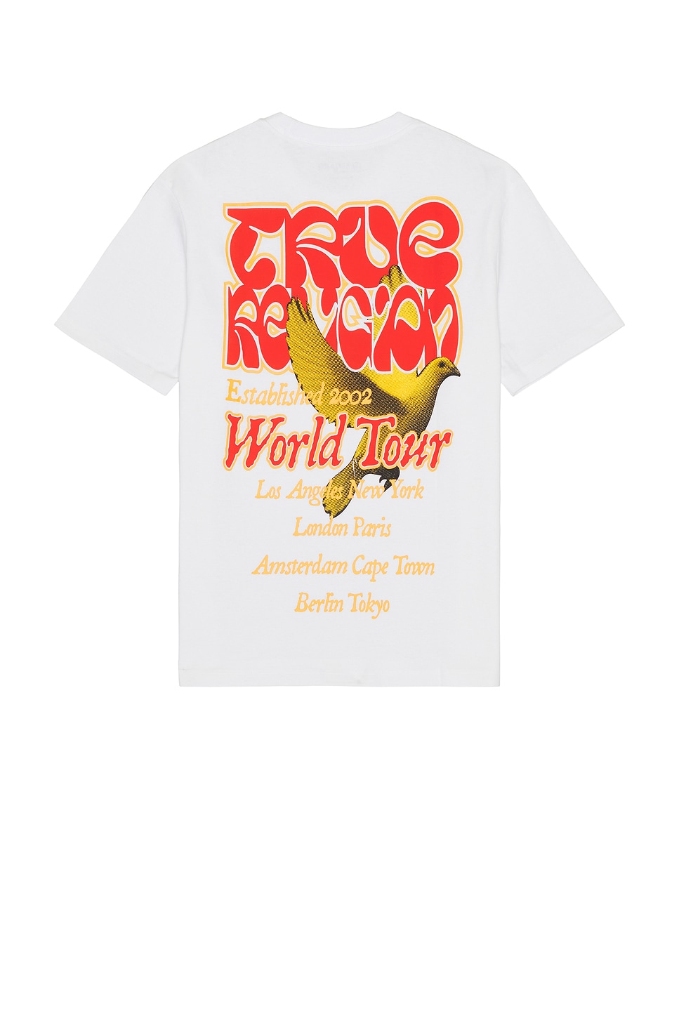 True Religion Short Sleeve True Dove Puff Tee in Optic White | REVOLVE