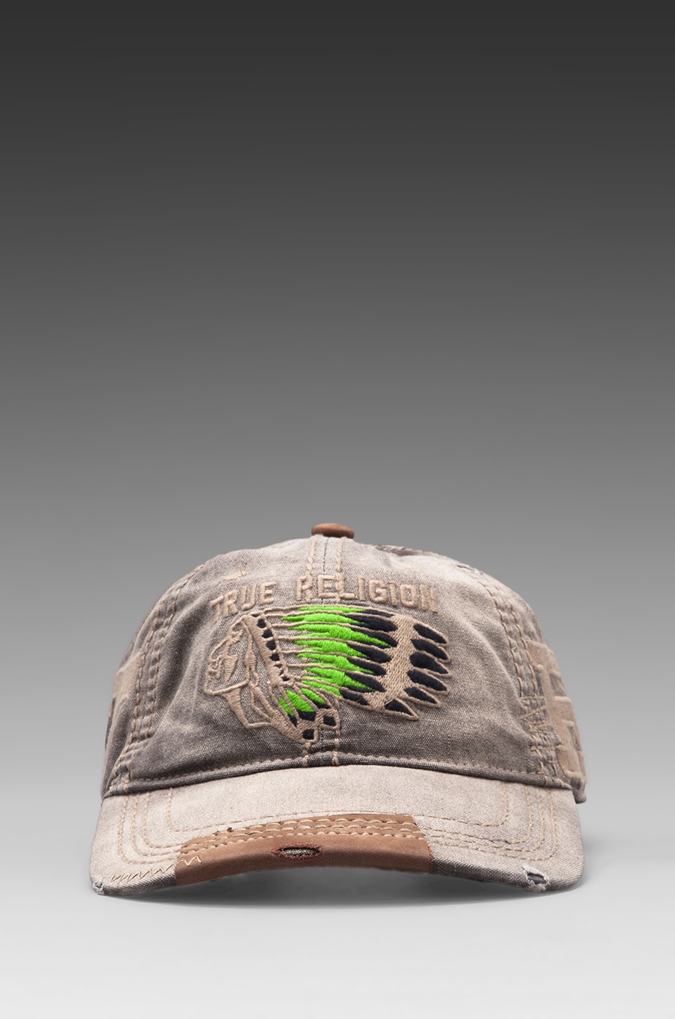 True Religion Chief Baseball Cap in Grey REVOLVE