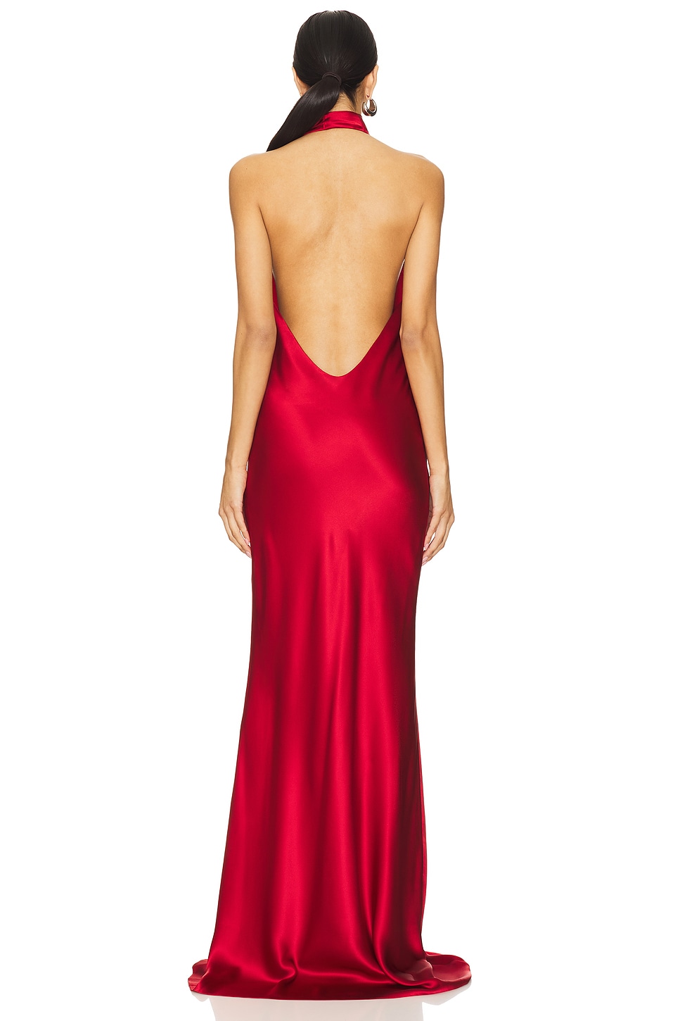 Halter Drape Bias Gown