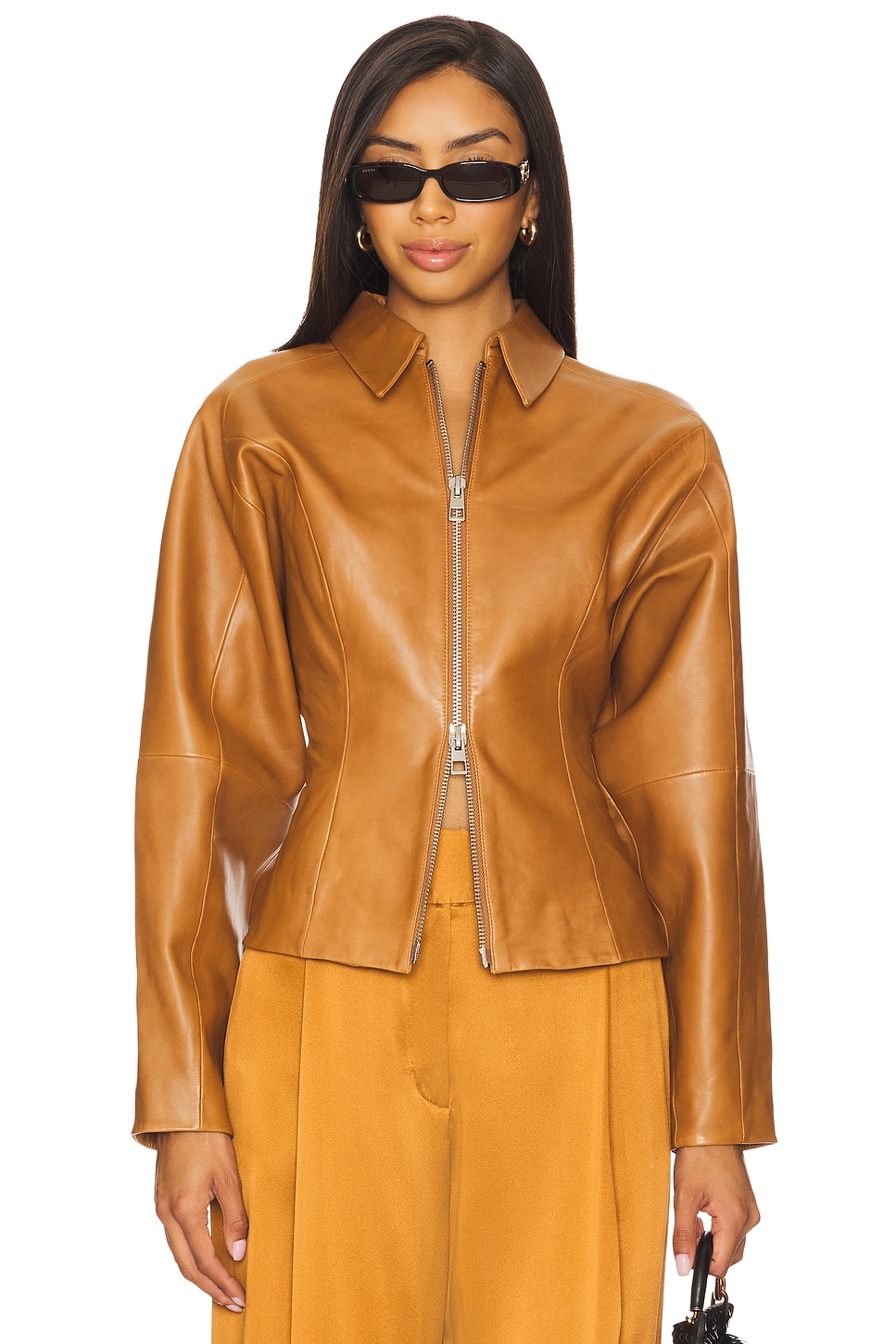 The Sei - Fitted Leather Jacket | Plush