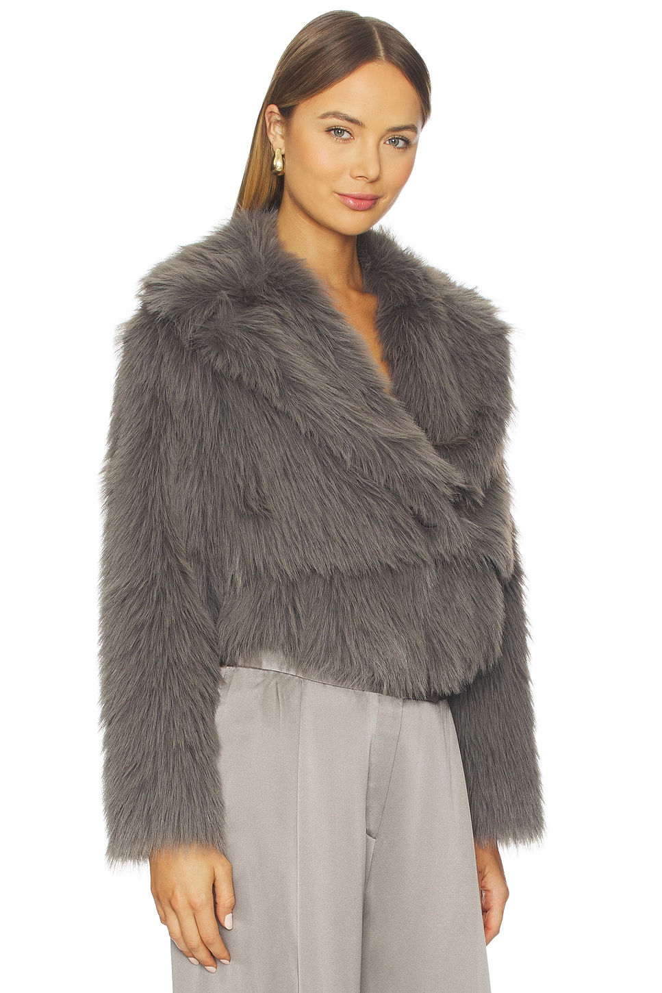 The Sei Faux Fur Bomber Jacket
