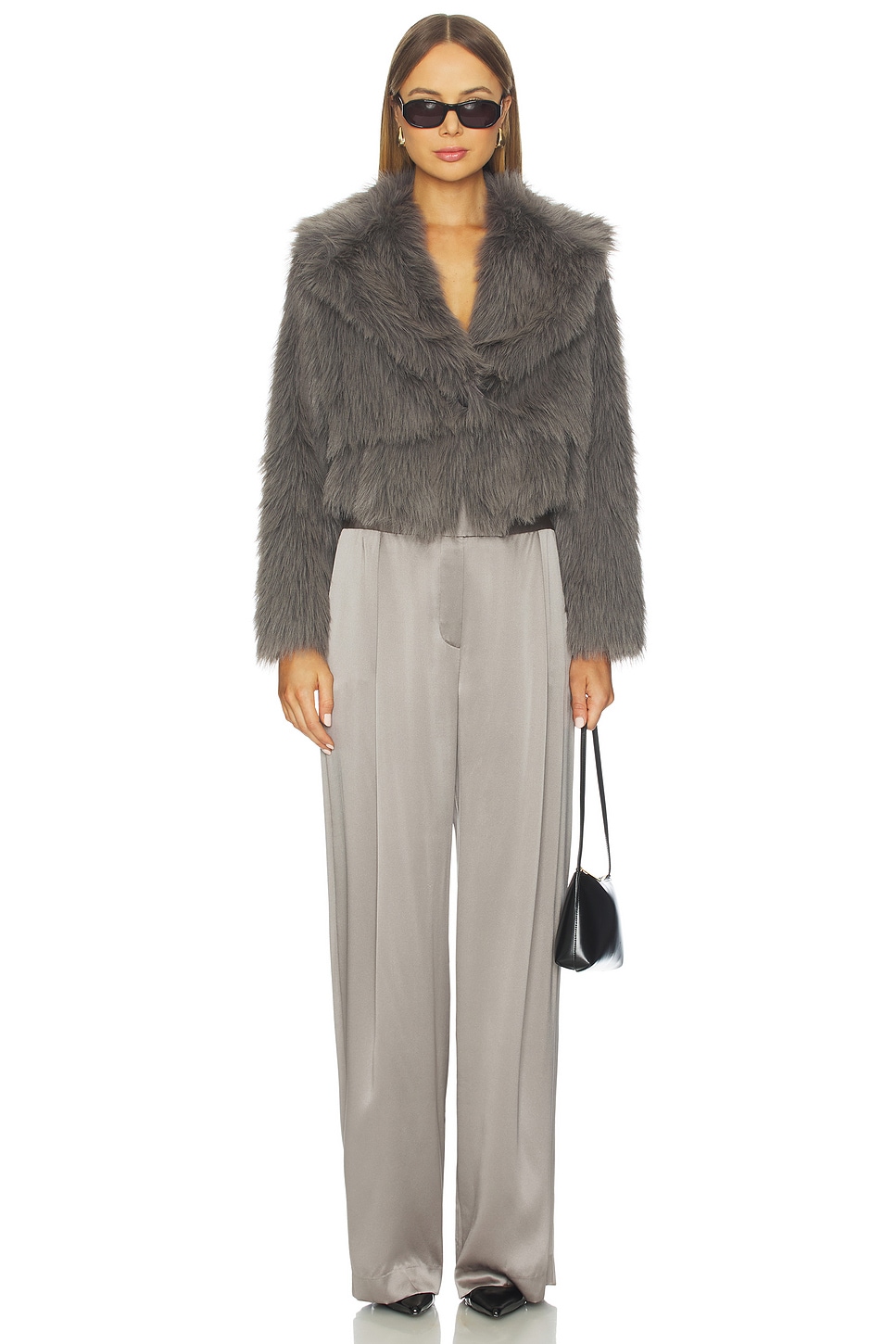 The Sei Faux Fur Bomber Jacket