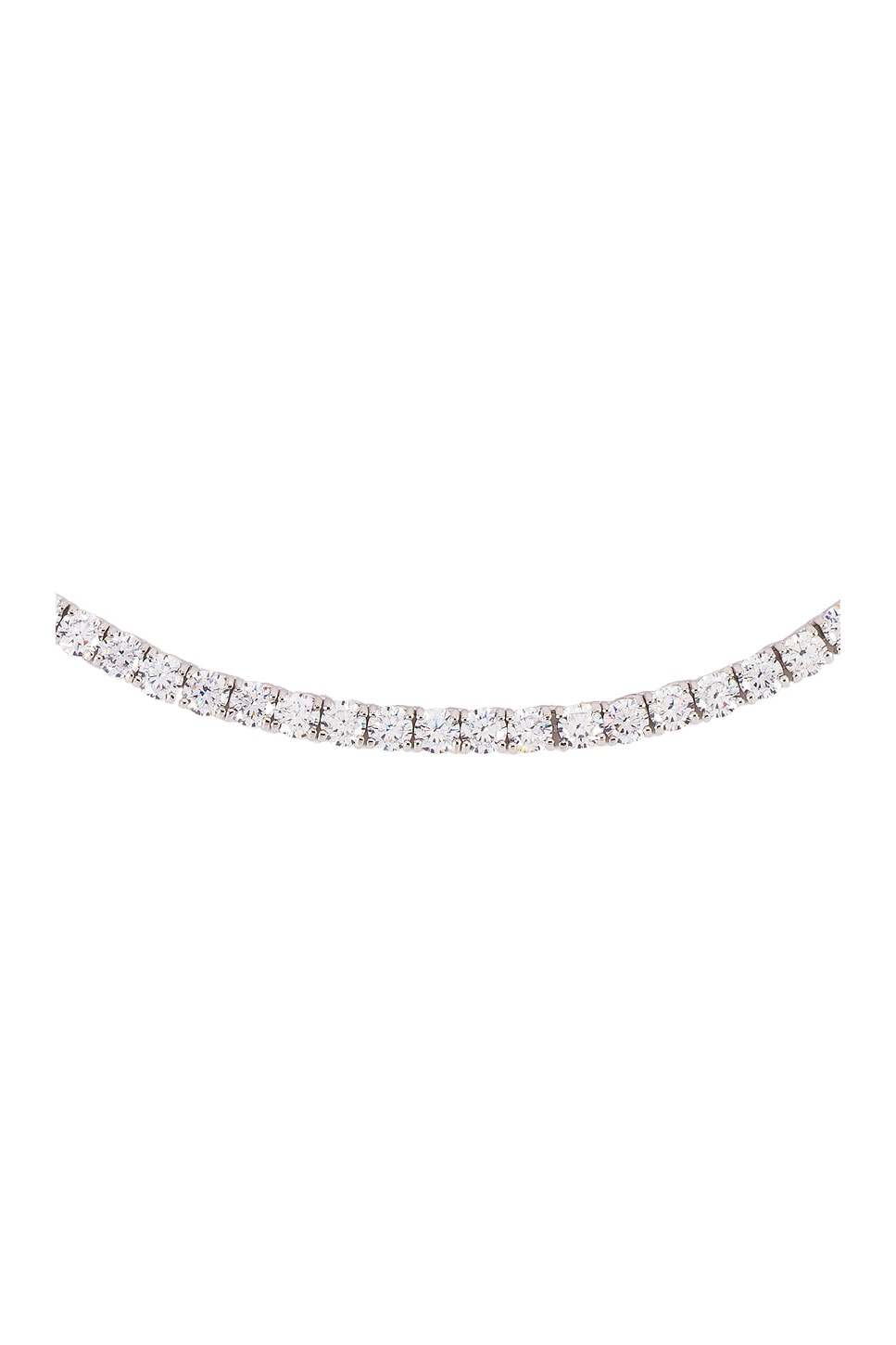 The M Jewelers NY Full Iced Out Necklace in Sterling Silver | REVOLVE