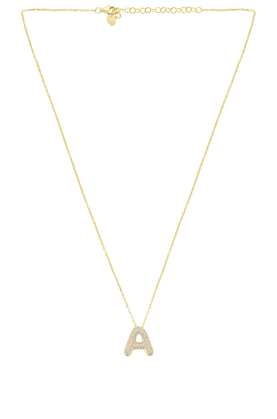 The M Jewelers NY Pave Bubble Letter 