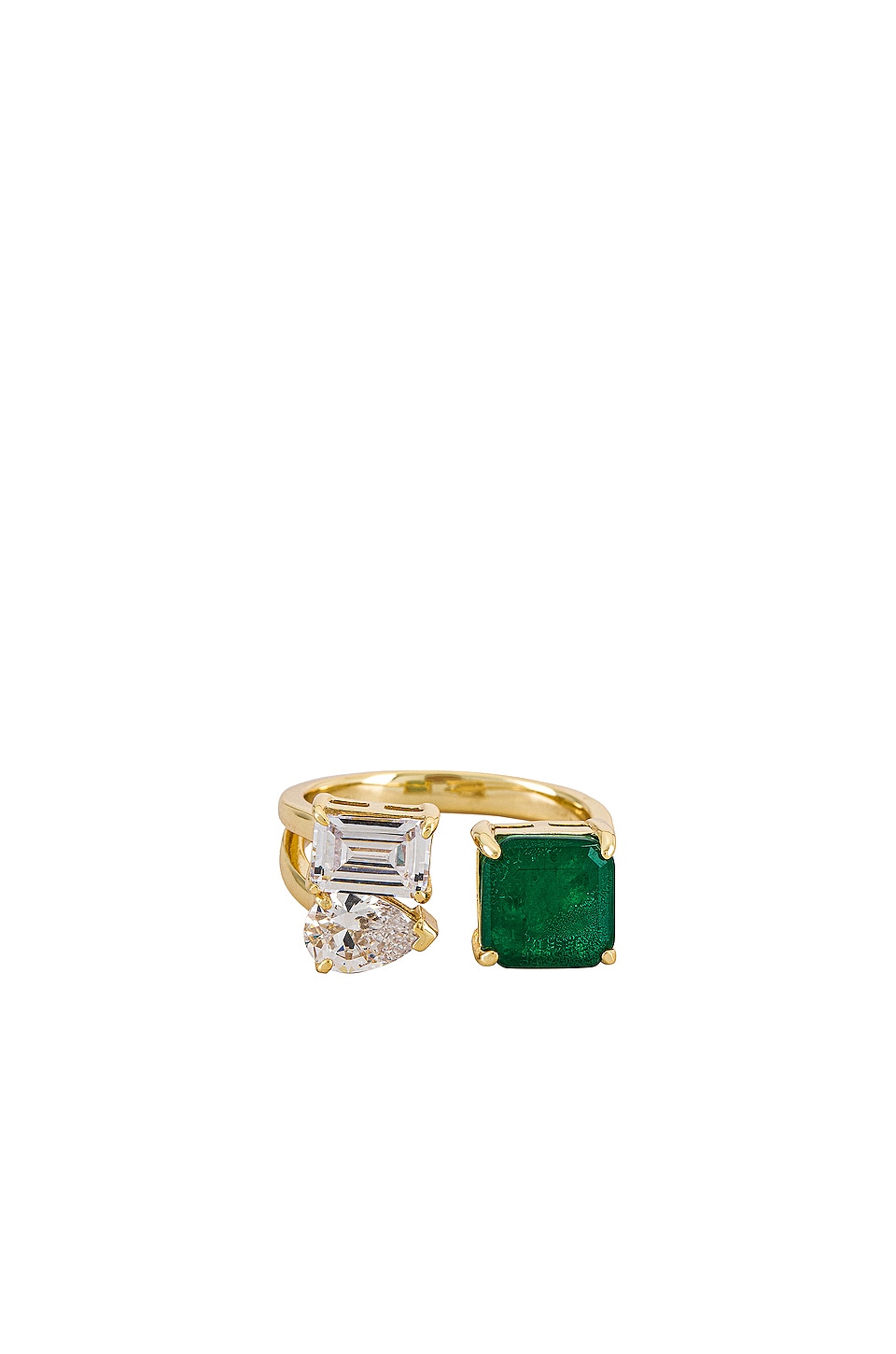 Image 1 of Avery Stone Ring in Emerald