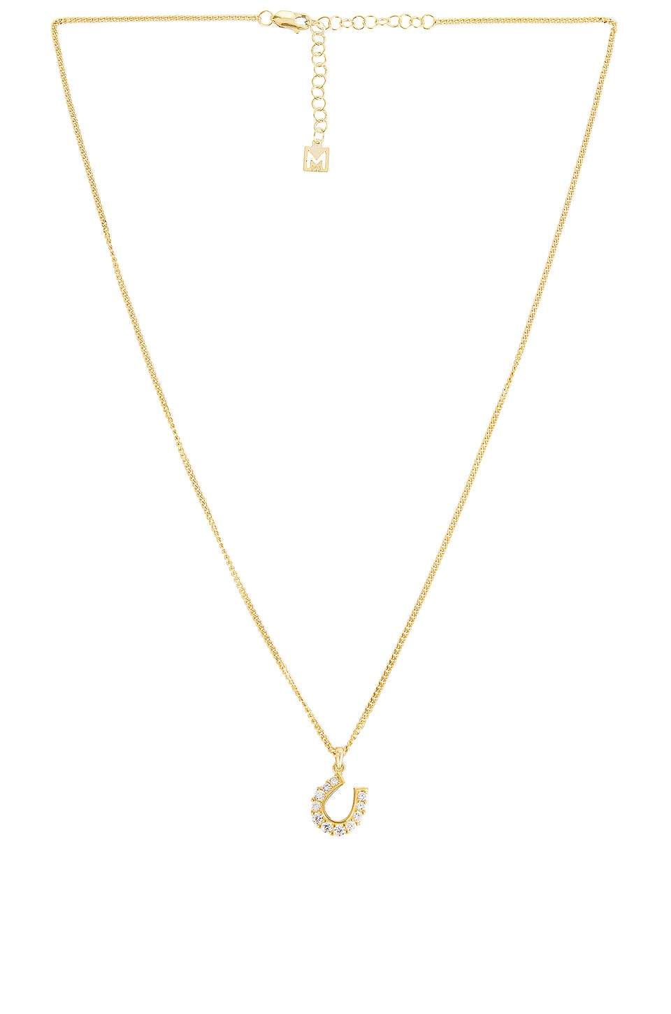 The M Jewelers NY Horseshoe Necklace in Gold  REVOLVE