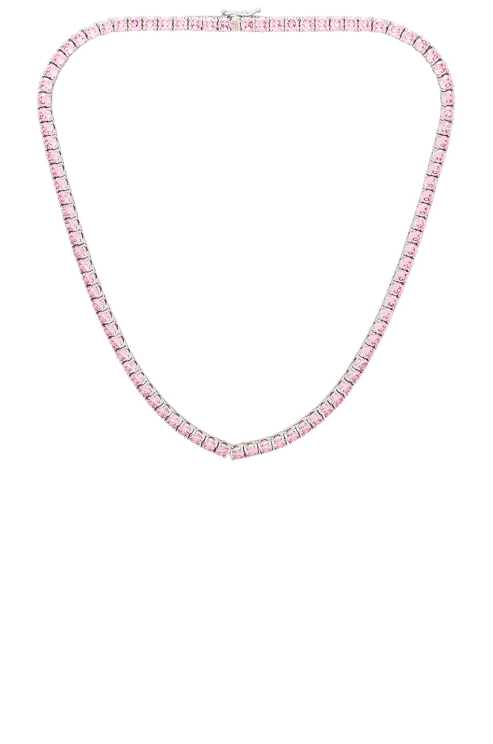 The M Jewelers NY Full Iced Out Necklace in Sterling Silver | REVOLVE