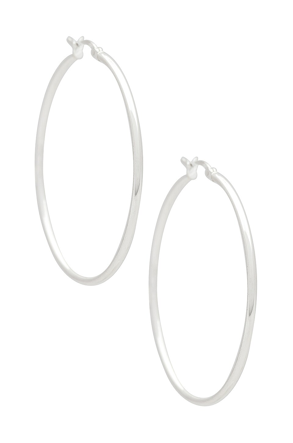 The M Jewelers NY Essential Sterling Hoops in Silver REVOLVE
