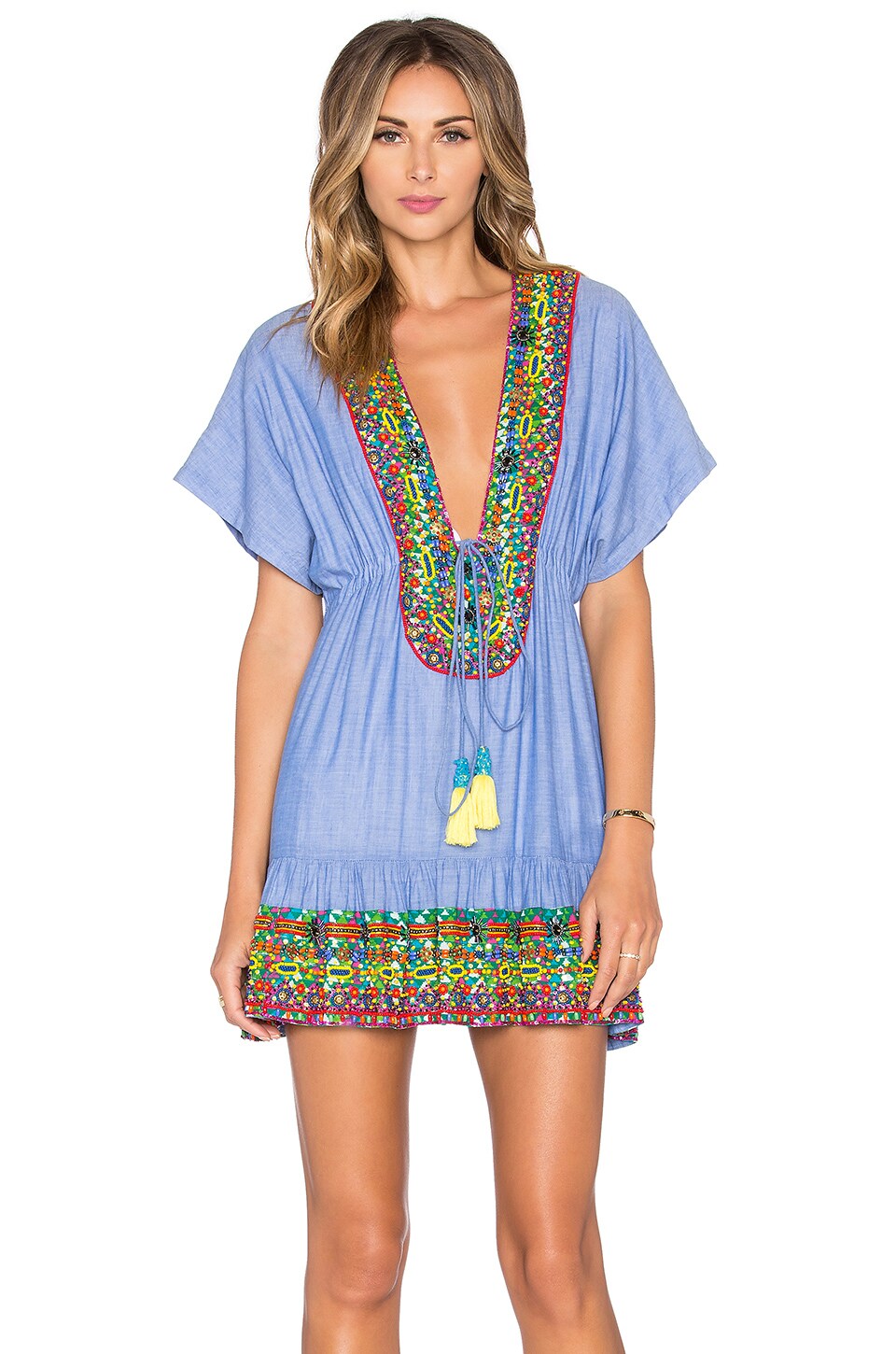 Tessora Short Dress in Chambray