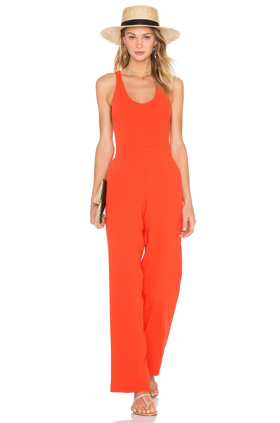 Trina Turk Golda Jumpsuit in Tomato | REVOLVE