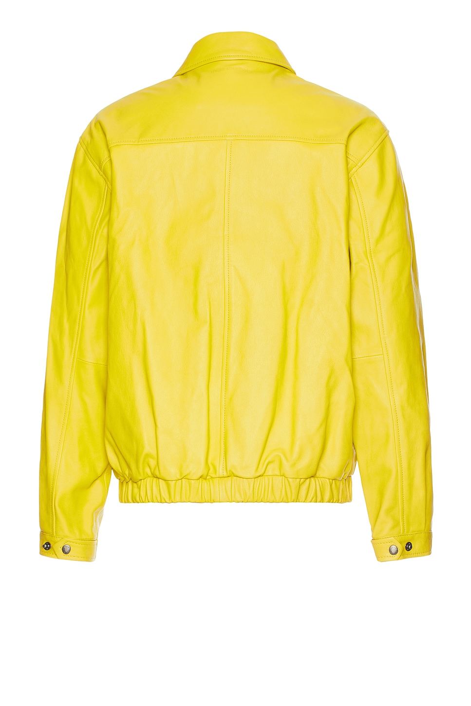 Leather Harrington Jacket - Thumbnail 2