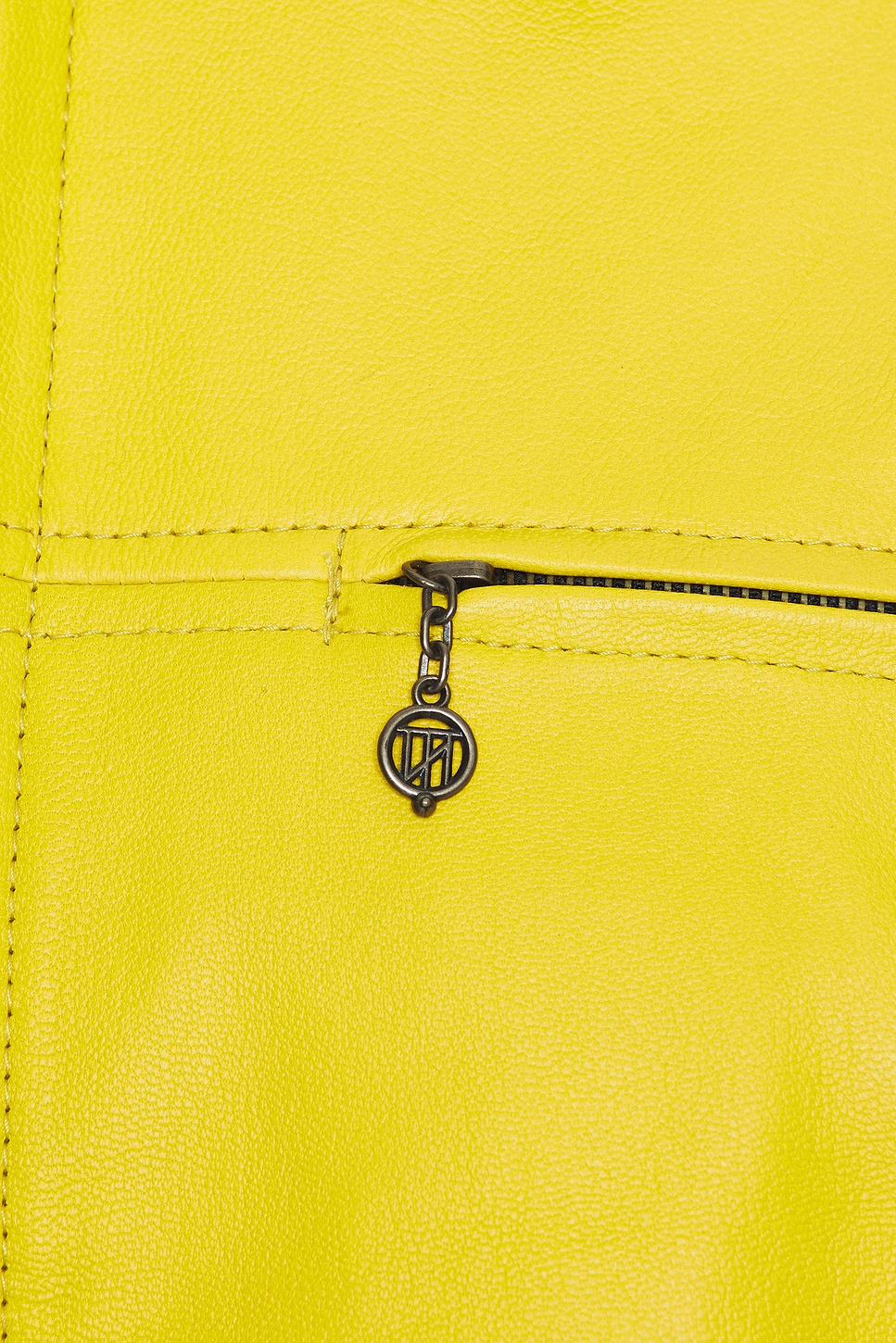Leather Harrington Jacket - Thumbnail 3