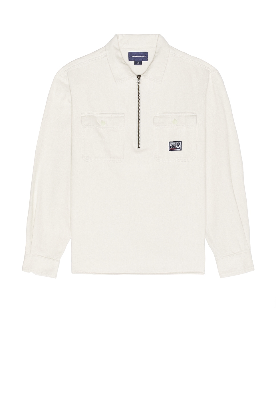 thisisneverthatⓇ thisisneverthat Half Zip Shirt in Ivory | REVOLVE