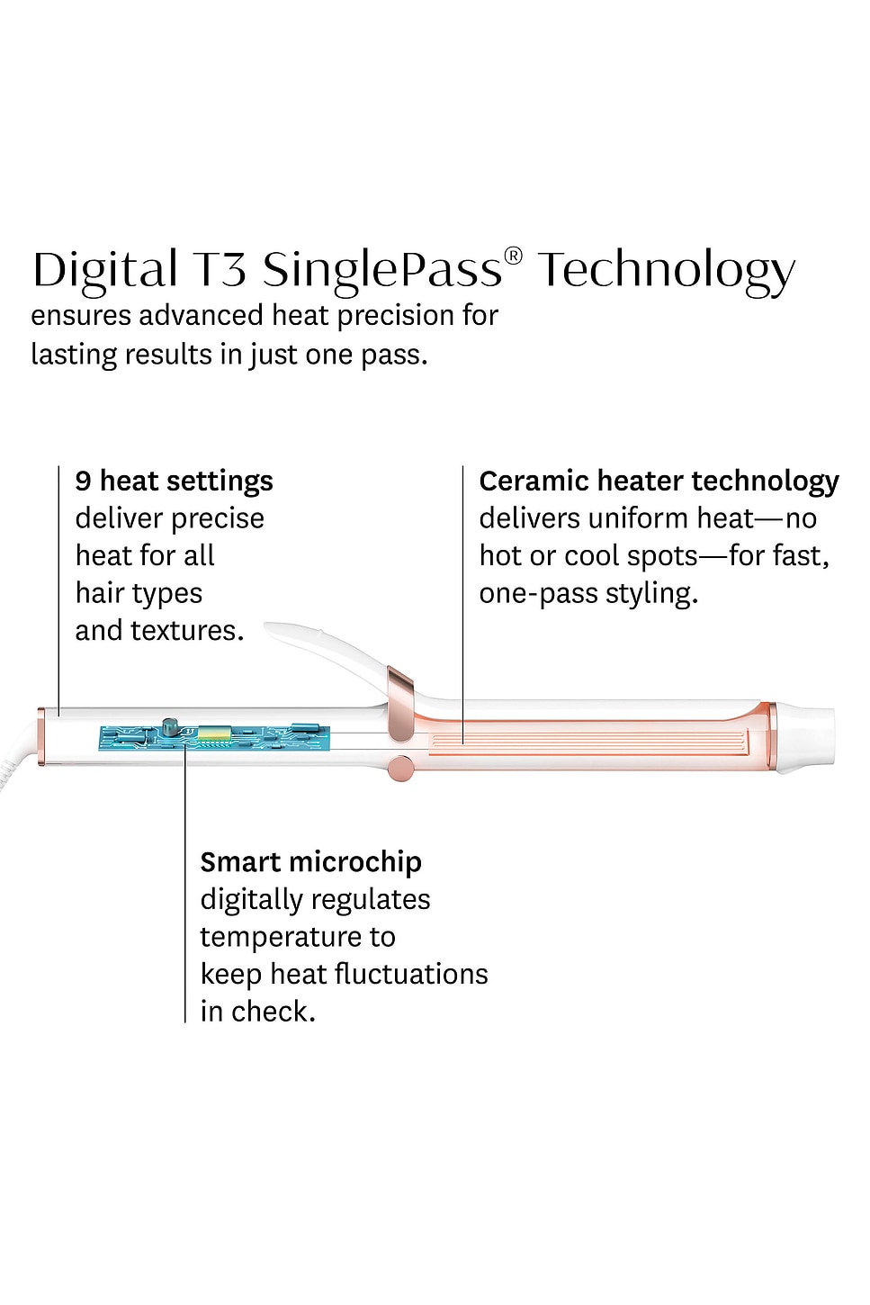 Singlepass Curl X 1.5" Ceramic Extra-long Barrel Curling Iron