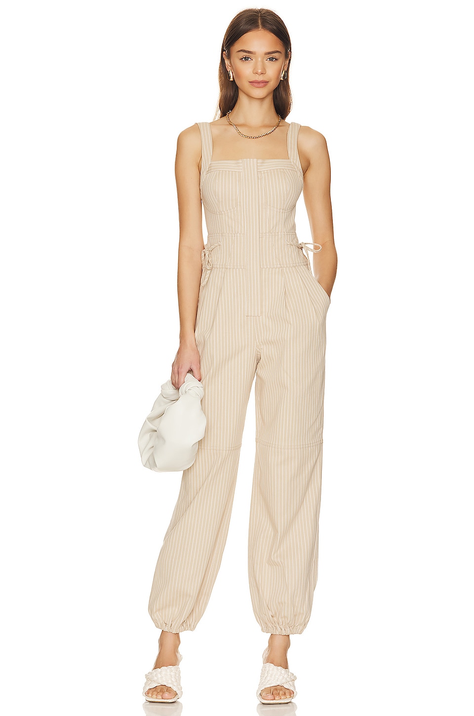 Tularosa Nora Jumpsuit in Almond Stripe REVOLVE