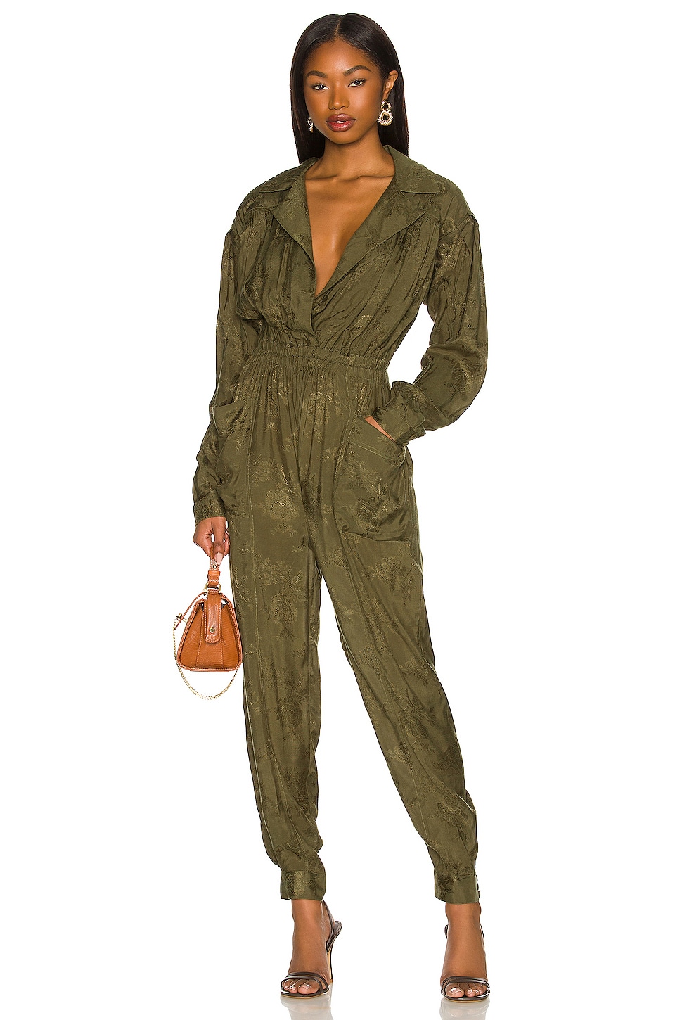 Revolve hotsell green jumpsuit