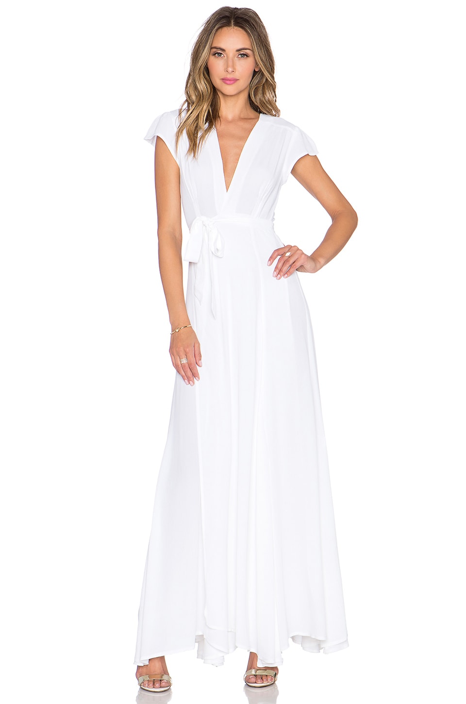 Tularosa x REVOLVE Sid Wrap Dress in White | REVOLVE