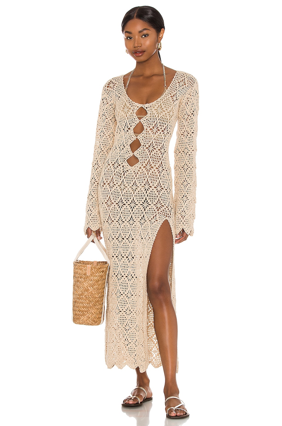 Tularosa Tarik Maxi Dress in Creme