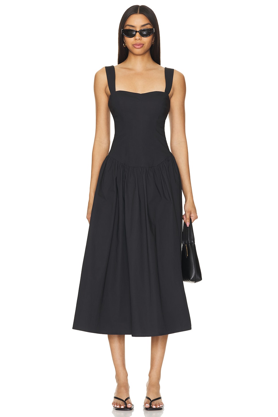 knee length dresses for ladies The Allie Midi Dress (Cream)