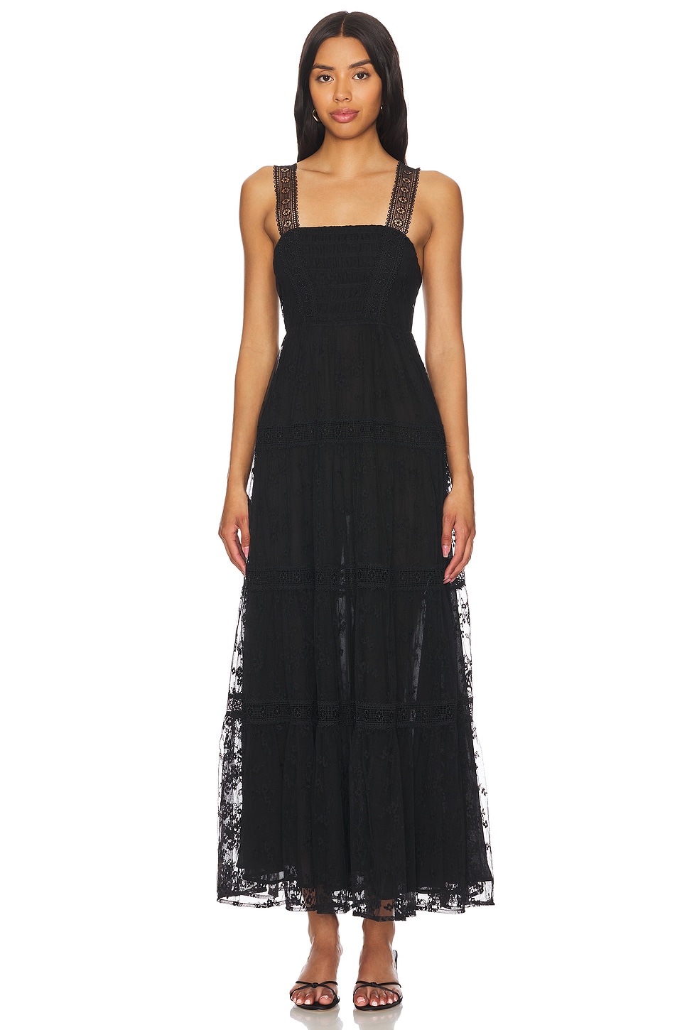 Tularosa VESTIDO KYLIE MAXI en Black | REVOLVE