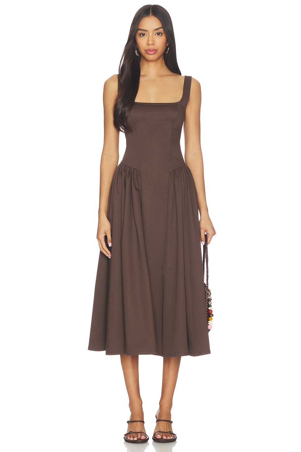 Gracyn Dress in Dark Brown View 1 of 3