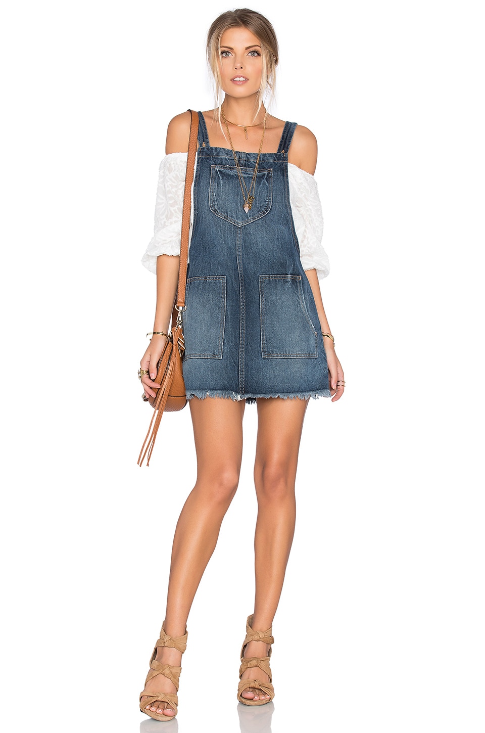 Tularosa Sophia Overall Dress in Laguna REVOLVE