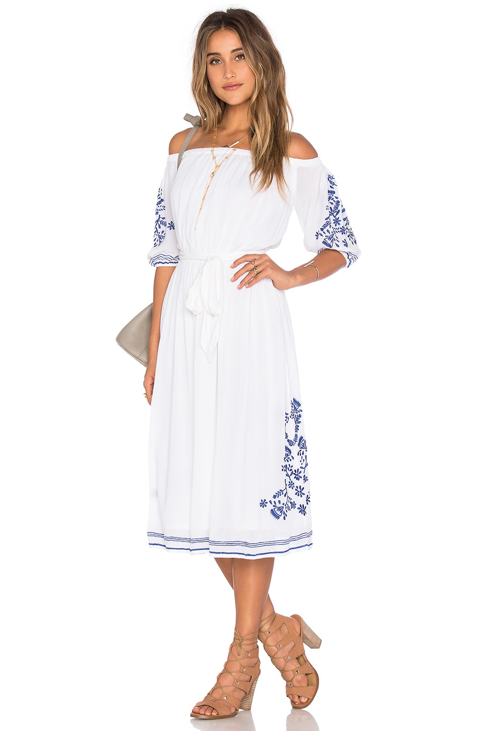 revolve white midi dress